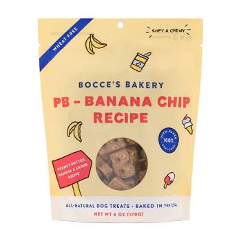Bocce's Bakery Peanut Butter and Banana Basic Soft and Chewy Dog Treats - 6oz
