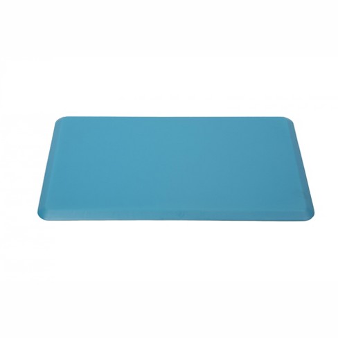 Contemporary Modern Boxes Anti Fatigue Standing Mat - Blue - 18 x 47