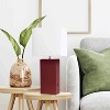 21" Lexington Leather Base Modern Home Decor Bedside Table Lamp with USB Charging Port and Fabric Shade - Lalia Home - 3 of 4