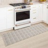 Machine Washable Hallway Runner Rug 2x6 Braided Print Entryway Rug Non-Slip Stain Resistant Area Rug for Laundry Bedside Modern Solid Kitchen Mat - 4 of 4