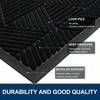 Front Door Outside Entrance Heavy Duty Rubber Doormat Black Trap Dirt Moisture Easy Clean Low Profile Indoor Outdoor - 4 of 4