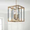 Capital Lighting Bleeker 4 - Light Chandelier in  Aged Brass, Black - 4 of 4
