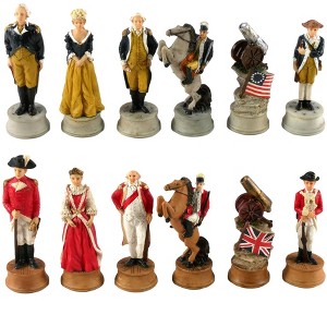 WorldWise Imports Chess Pieces - Resin - American Revolution - 1 of 3