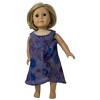 Doll Clothes Superstore Purple Floral Dress Fits 18 Inch Girl Dolls Like American Girl, Our Generation and My Life Dolls - 3 of 4
