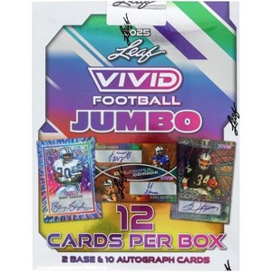 Leaf 2025 Vivid Football Jumbo Hobby Box : Target
