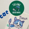Tulane University Green Wave Automotive Car Refrigerator Locker Vinyl Circle Magnet - 4 of 4