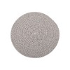 Unique Bargains Trivet Round Rope Woven Mat Cotton Non-woven Fabric 7.87"x7.87"x0.31" - 3 of 3