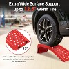 8" Lift Steel Car Ramp 8000 Lbs Capacity, 4000 Lbs Per Pair Ramps, Heavy Duty Truck Ramps for Car Repair/ Vehicle Maintenance, 2 Pcs Tire Ramps - 3 of 4