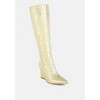 Bar Zone Tear Shaped Faux Leather Women Boots - 2 of 4