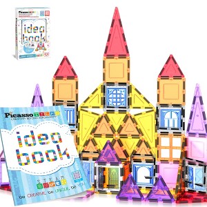 PICASSO-TILES 21 PC Windows and Doors, Magnetic Tiles, Building Blocks, STEM Toys for Kids 3+ - 1 of 4