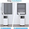 ZAFRO Portable Air Conditioner, 8,000 BTU AC Unit for Bedroom Room Garage RV, 24H Timer/Remote Control/2 Speeds/LED Display - 2 of 4