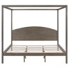 PAGED Modern Wooden Canopy Bed, King Size Bed Frame with Headboard and Support Legs, Platform Bed for Bedroom, Easy Assembly - 3 of 4