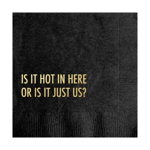 Pretty Alright Goods 20ct 'Is It Hot in Here Or Is It Just Us' Cocktail Napkins - 1 of 3
