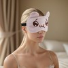 Unique Bargains Soft Cartoon Sleep Mask Cute Pink 1 Pc - 2 of 4