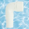 Swimline HydroTools Swimming Pool or Spa Tapered Threaded and Barbed Elbow Fitting 4.75" - White - 2 of 4