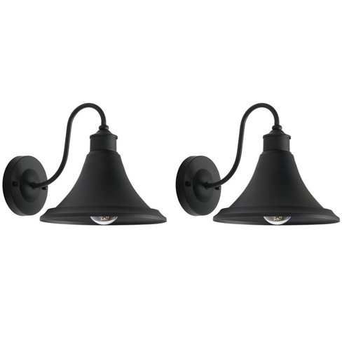 Graylyn Outdoor Wall Sconce Lights (Set of 2) - Black - Safavieh. - image 1 of 4