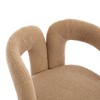 Sapphtopaz 2pc Accent Chair with Curved Round Backrest, Upholstered Living Room Chair Comfy Chair Arm Chair Furniture for Living Room - 2 of 4