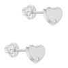 Girls' Heart CZ Screw Back 14k Gold Earrings - In Season Jewelry - 2 of 4