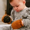 carter joey: Rattle Mittens - Baby Faux Fur Rattle & Teething Mitten Toy - 4 of 4