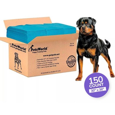 PetsWorld Extra Large Dog Training & Potty Pads (30x36 inches) – Super Absorbent, Leak-Proof, Quick-Dry Surface
