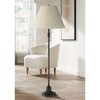 360 Lighting Spenser Retro Art Deco 58" Tall Floor Lamp Oiled Bronze Brown Beige Fabric Pleated Empire Shade for Living Room Bedroom House - 2 of 4