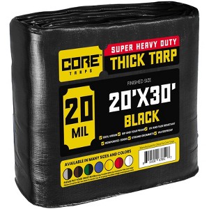 Core Tarps Heavy Duty 20 Mil Tarp Cover, UV Resistant, Rip Proof for Roof, Camping, Patio, Pool, Boat - 1 of 4