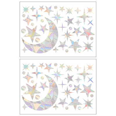 Unique Bargains Bird Window Strike Prevention Decals Colorful 2Pcs