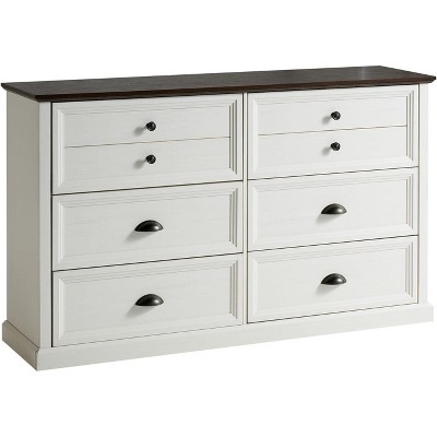 AMERLIFE Farmhouse Drawer Dresser with Storage Drawers