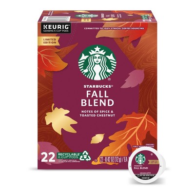 Starbucks Fall Blend Medium Roast Coffee - Single Serve Pods - 22ct