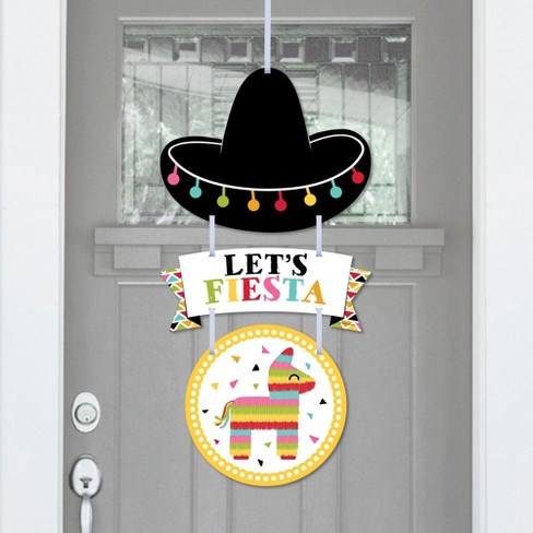 Big Dot Of Happiness Let\'s Fiesta - Hanging Porch Fiesta Outdoor ...