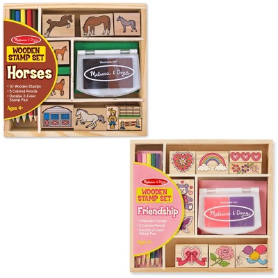 melissa and doug horse stamp set