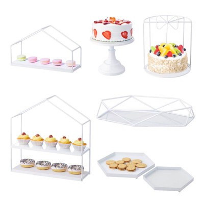 Winado 7-Piece Cake Stand Set Dessert Table Display Set In White