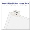 Avery Preprinted Legal Exhibit Side Tab Index Dividers, Avery Style, 11-Tab, 1 to 10, 11 x 8.5, White, 1 Set - 4 of 4