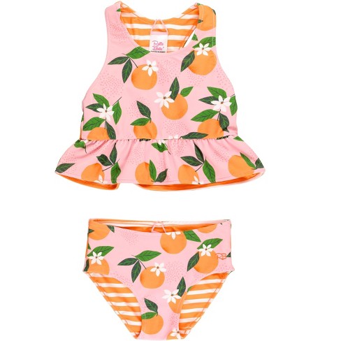 Girls Summer Starts Now Animal Print Two Piece Swimsuit - Mia