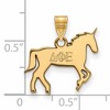 Black Bow Jewelry 14k Yellow Gold Plated Sterling Silver Delta Phi Epsilon Greek Life Small Pendant - 2 of 3