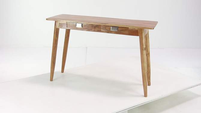 Modern Wood Rectangle Console Table - Olivia & May, 2 of 12, play video