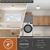 VAXCEL Eastgate 8.75-in W Contemporary Semi Flush Mount Ceiling Light White Schoolhouse Glass - 3 of 4