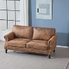 NicBex 67.72 Inch Faux Leather 2-Seater Sofa with Nailhead Trim for Living Room,Apartment,Office - 2 of 4