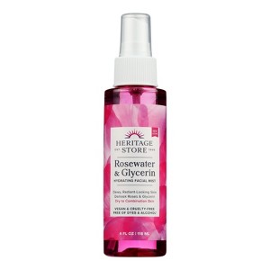 Heritage Store Rosewater and Glycerin Hydrating Facial Mist - 4 fz - 1 of 4