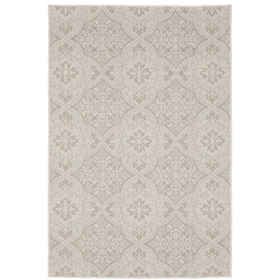 Oriental Weavers Portofino 2805W Ivory/ Grey Indoor/Outdoor Area Rug - 6'7" x 9'2"