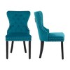 WestinTrends  Velvet Upholstered Tufted Dining Chairs (Set of 2) - 4 of 4