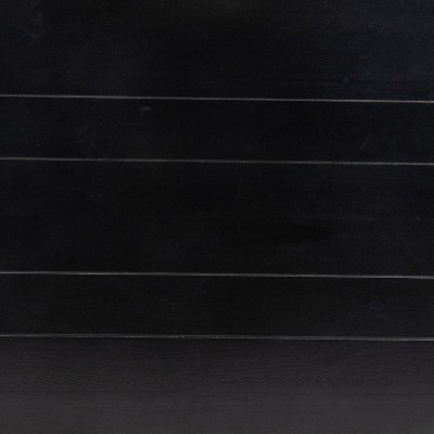 Black Rectangular Solid Pine Farmhouse Dining Table