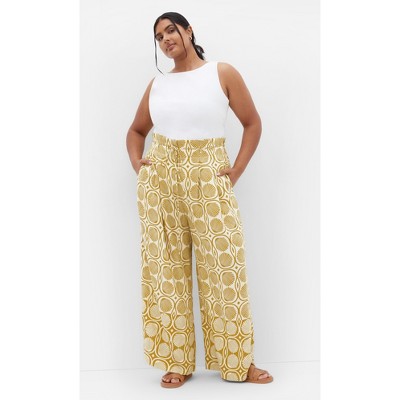 Women's Plus Size Eva Print Pant - print | CITY CHIC
