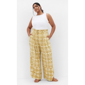 Women's Plus Size Eva Print Pant - print | CITY CHIC - 1 of 4