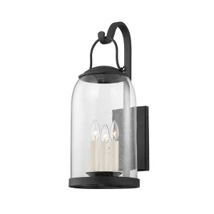 Troy Lighting Napa County 3 - Light Wall Light in  French Iron Clear Seeded Shade - 1 of 1
