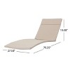GDFStudio Olivia Multibrown 3 Piece Armless Chaise Lounge Chat Set with Cushions - 3 of 4