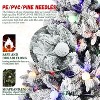 Resenkos Artificial 8ft Flock Christmas Tree with 1793PE/PVC Mixed Branch Tips, 470L warm  lights - 3 of 4