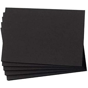 Hamilco 6x9 Black Cardstock Paper 80 lb Cover Card Stock 100 Pack - 1 of 4