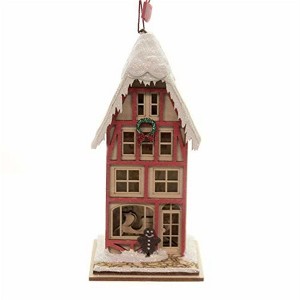 Old World Christmas Ginger Cottages Wooden Ornament, Tannenbaum Toboggan Company - 1 of 3