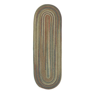 Colonial Mills Cedar Cove - Olive 2 Ft x9 Ft Runner (Oval) Rug Indoor 65% Nylon/35% Polypropylene
